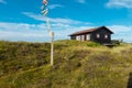 Wooden house in the nature in Denmark