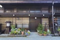 Wooden house in historical city Takayama in Japan