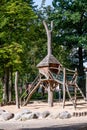 Stilt - Wooden house on props Royalty Free Stock Photo