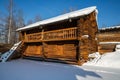 Wooden house in Taltsy Architectural-Ethnographic Museum