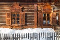 Wooden house in Taltsy Architectural-Ethnographic Museum