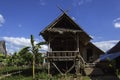Wooden house in traditional pile construction