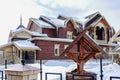 Wooden house in traditional Russian style