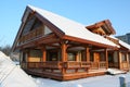 Wooden house winter