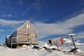 Wooden house in winter, Greenland