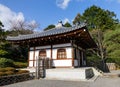 A wooden house at the zen garden in Kyoto, Japan Royalty Free Stock Photo