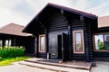 Wooden housebuilding is durable and affordable to handle and environmentally. Royalty Free Stock Photo