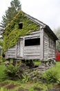 Wooden houses now serve more as skanzen Norway Royalty Free Stock Photo