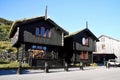 Wooden houses now serve more as skanzen Norway Royalty Free Stock Photo