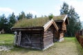 Wooden houses now serve more as skanzen Norway Royalty Free Stock Photo