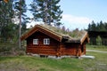 Wooden houses now serve more as skanzen Norway Royalty Free Stock Photo