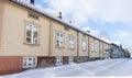 Wooden houses in old Rauma Finland