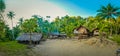 Wooden houses in Papua Royalty Free Stock Photo