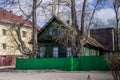 Wooden houses by the river, Arkhangelsk, Russia, North,