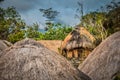 Wooden houses in Wamena