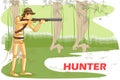 Wooden human mannequin Hunter