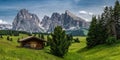 Wooden Hut In Alpe di Siusi