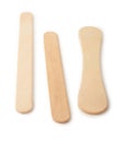 Wooden ice cream sticks Royalty Free Stock Photo