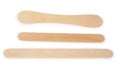 Wooden ice cream sticks Royalty Free Stock Photo