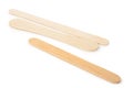 Wooden ice cream sticks Royalty Free Stock Photo