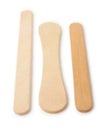 Wooden ice cream sticks Royalty Free Stock Photo