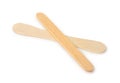 Wooden ice cream sticks Royalty Free Stock Photo