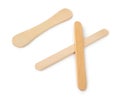 Wooden ice cream sticks Royalty Free Stock Photo