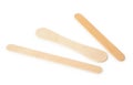 Wooden ice cream sticks Royalty Free Stock Photo