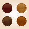Wooden icons Royalty Free Stock Photo