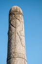 Wooden idol Slavic god Perun