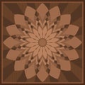 Wooden Intarsia Marquetry Pattern Wood Tile