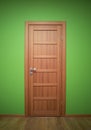 The wooden interior a dors. Royalty Free Stock Photo