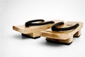 Wooden japanese geta Royalty Free Stock Photo