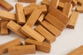 Wooden jenga game