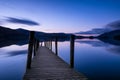 Wooden Jetty At Dusk.