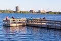 Wooden Jetty on Lake Calhoun in Minneapolis