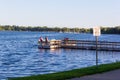 Wooden Jetty on Lake Calhoun in Minneapolis