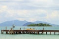 Wooden jetty over the sea