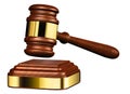 Wooden judge gavel Royalty Free Stock Photo