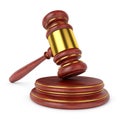 Wooden judge gavel Royalty Free Stock Photo