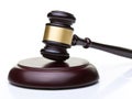 Wooden judge gavel Royalty Free Stock Photo