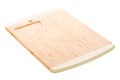 Wooden kitchen cutting board on a white background Royalty Free Stock Photo