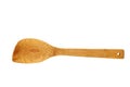 Wooden kitchen spatula over white