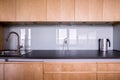 Wooden kitchen unit Royalty Free Stock Photo