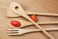 Wooden kitchen utensils Royalty Free Stock Photo