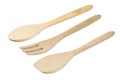 Wooden kitchen utensils set Royalty Free Stock Photo