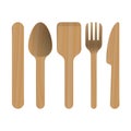 Wooden Kitchen Utensils vector Royalty Free Stock Photo