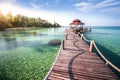 Wooden in Koh Kood in Thailand