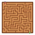 Wooden Labyrinth Square Format Maze