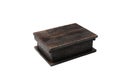 Wooden lacquered box on a white background Royalty Free Stock Photo